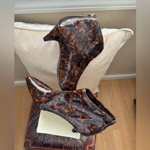 Womens Animal Print Ankle Boots